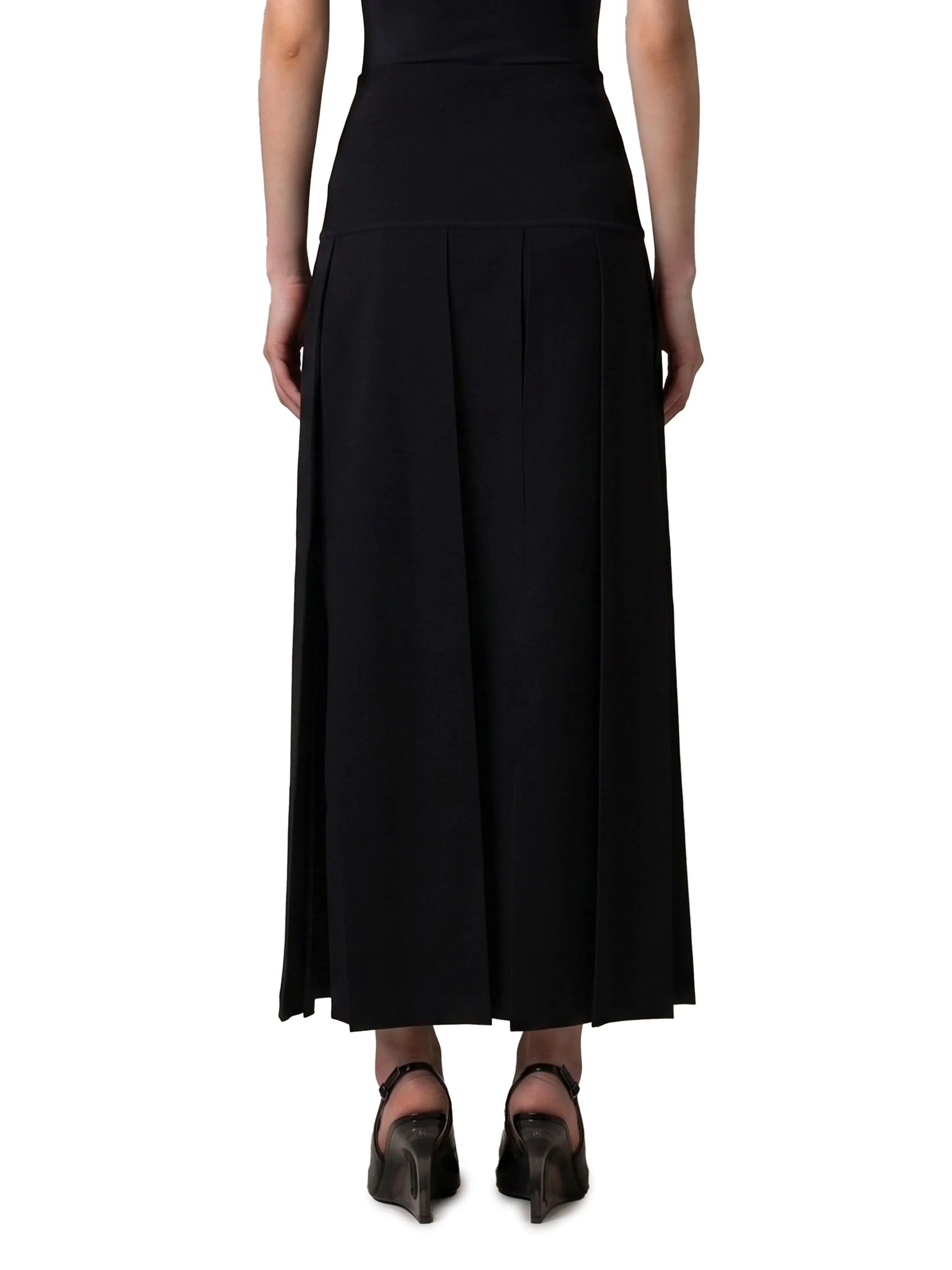 Pleated midi skirt sold by Lord & Taylor product image thumbnail 3