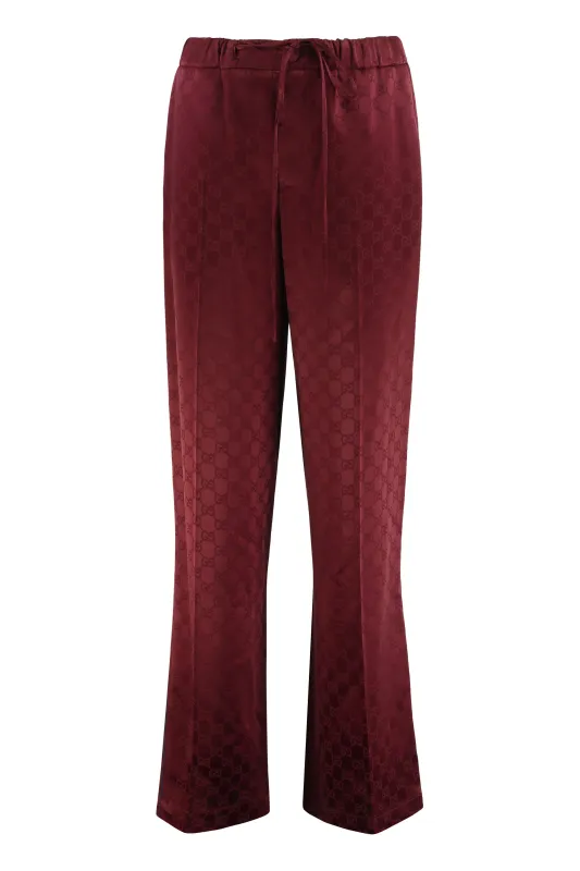 PANTS IN SATIN GG made by Gucci