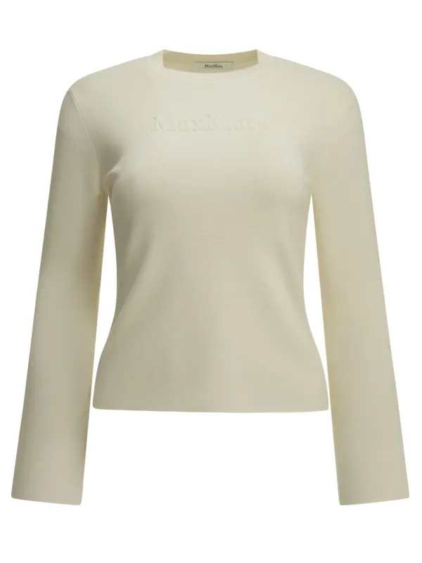 ROUND-NECK T-SHIRT MADE OF VIRGIN WOOL made by MaxMara