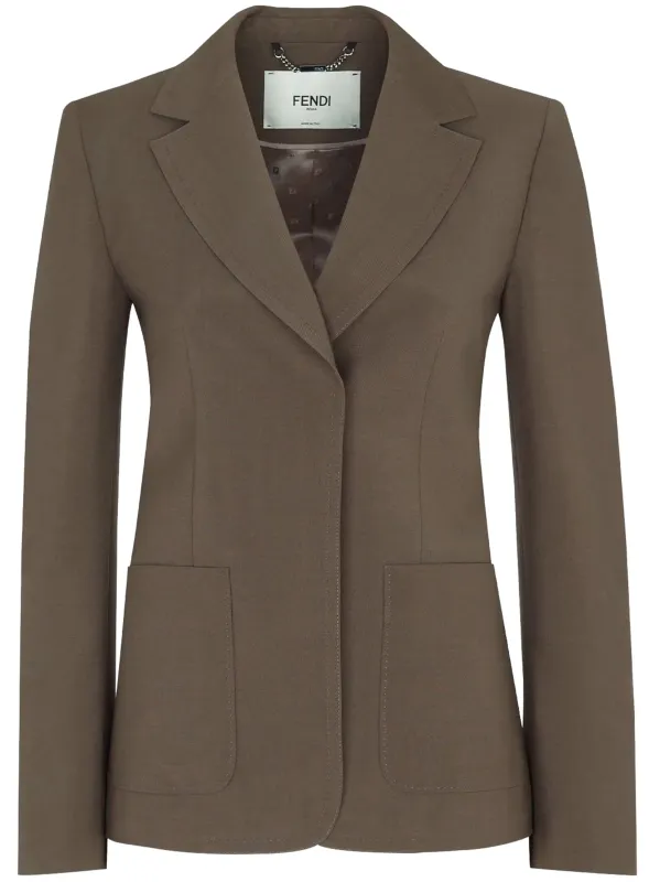 WOOL-MOHAIR BLEND BLAZER made by Fendi