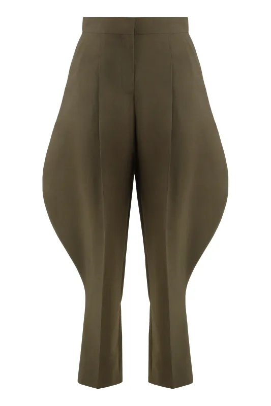 WOOL AND MOHAIR TROUSERS made by Fendi