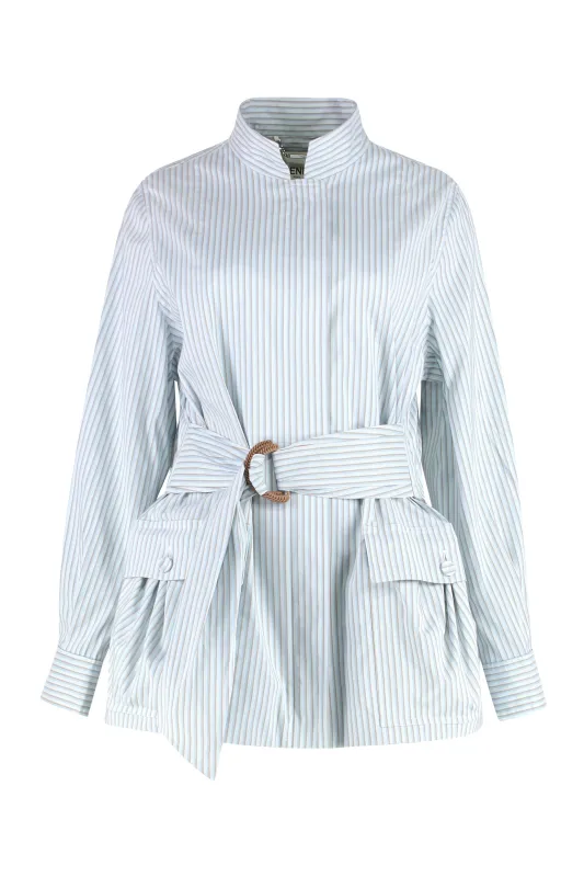 BELTED COTTON JACKET made by Fendi