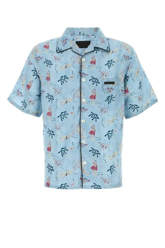 PRINTED VISCOSE SHIRT made by Prada