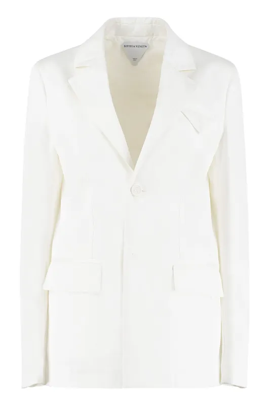 SINGLE-BREASTED COTTON BLAZER made by Bottega Veneta