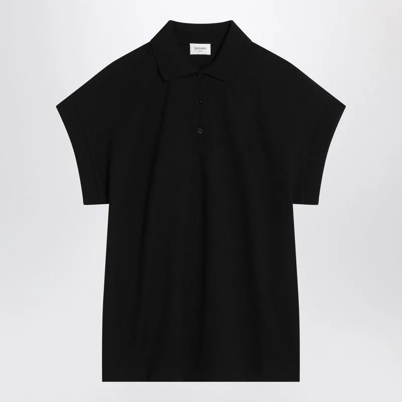 COTTON-PIQUÉ BLEND POLO SHIRT made by Yves Saint Laurent