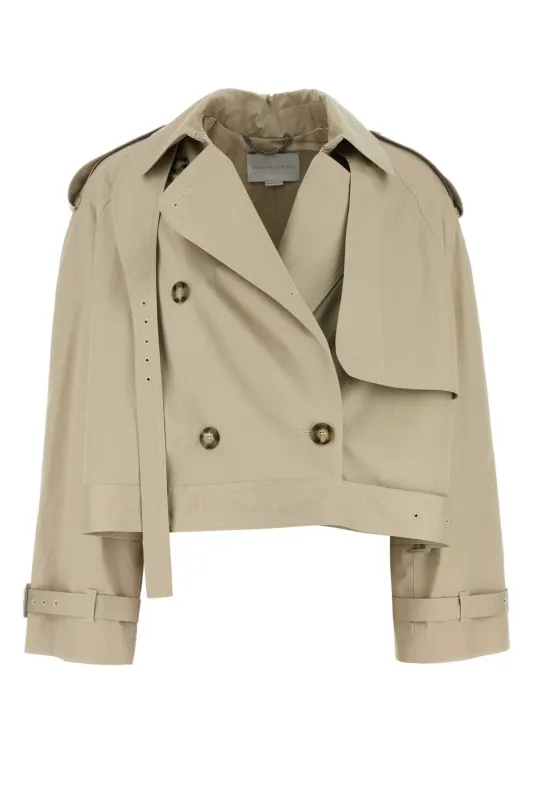 SAND COTTON TRENCH COAT made by Stella McCartney