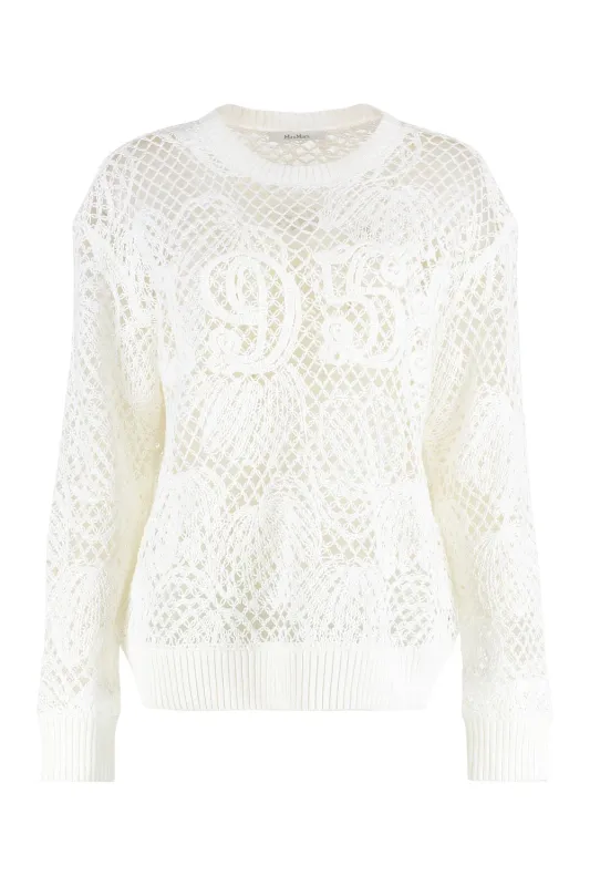 FAREA COTTON CREW-NECK SWEATER made by MaxMara