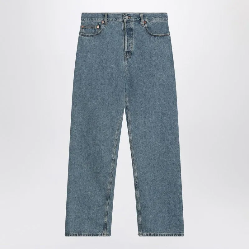 LIGHT BLUE WIDE-LEG JEANS made by Gucci