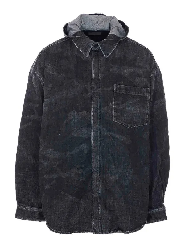 DENIM SHIRT PARKA made by Balenciaga