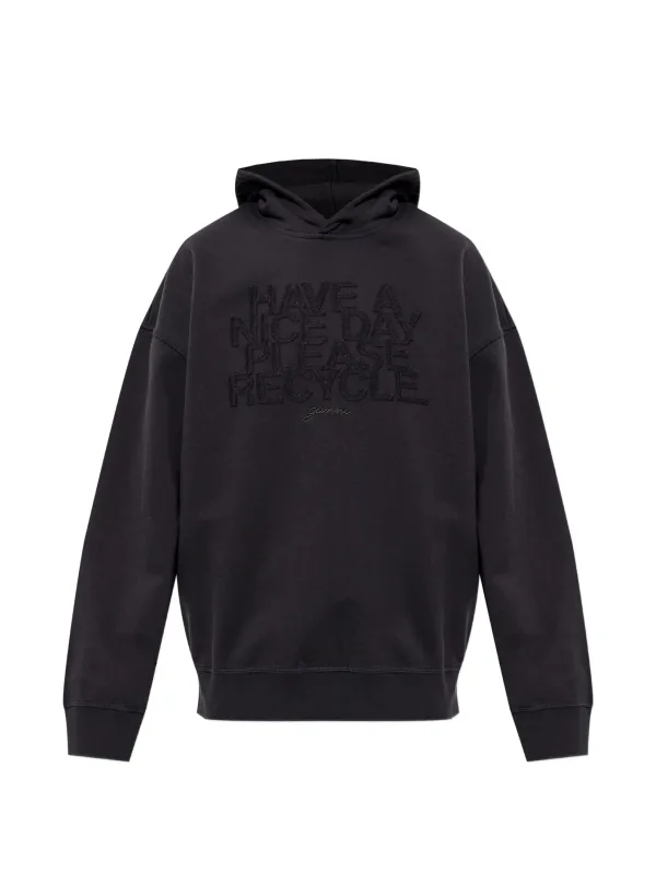 EMBROIDERED-LOGO HOODIE made by Ganni