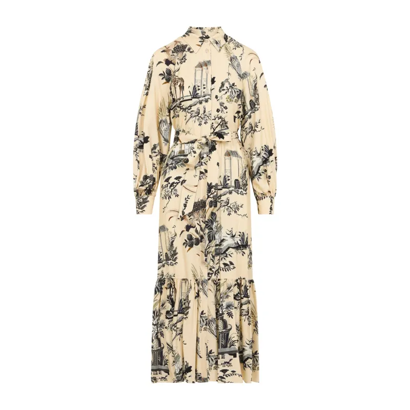 ETRO PRINTED BELTED MIDI DRESS made by Etro