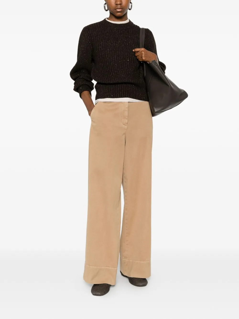 SPARKLING & DAZZLING CASHMERE AND WOOL RIBBED SWEATER sold by Lord & Taylor product image thumbnail 4