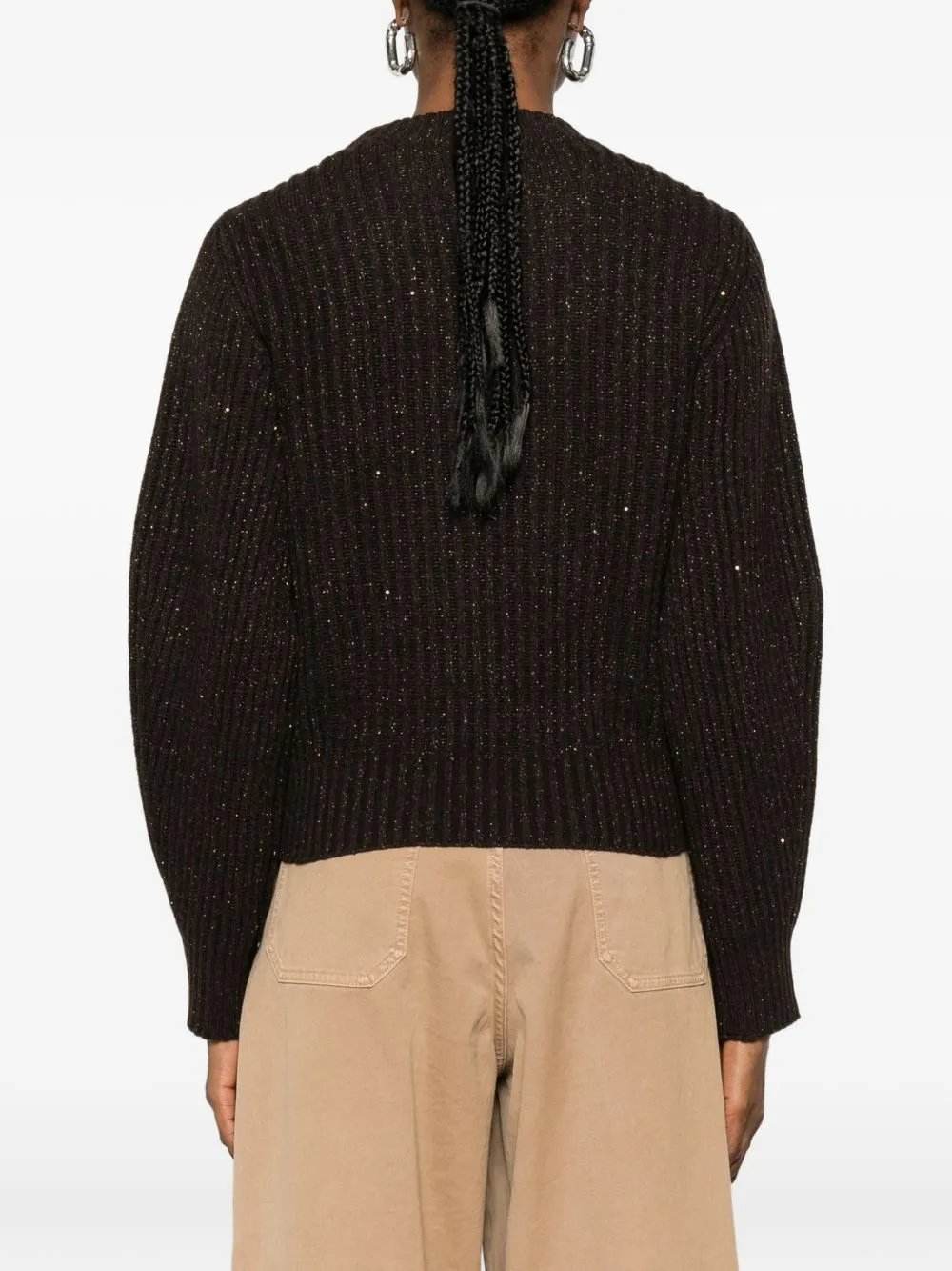 SPARKLING & DAZZLING CASHMERE AND WOOL RIBBED SWEATER sold by Lord & Taylor product image thumbnail 5