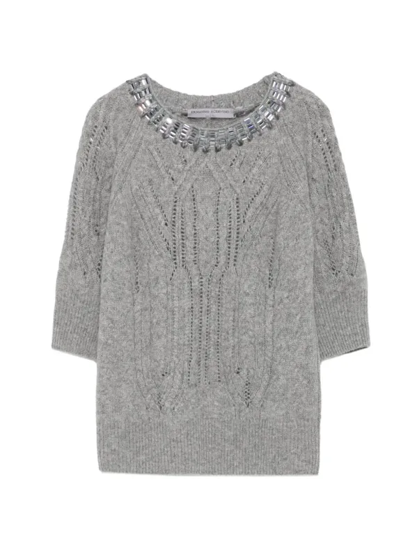 CASHMERE CREWNECK SWEATER made by Ermanno Scervino