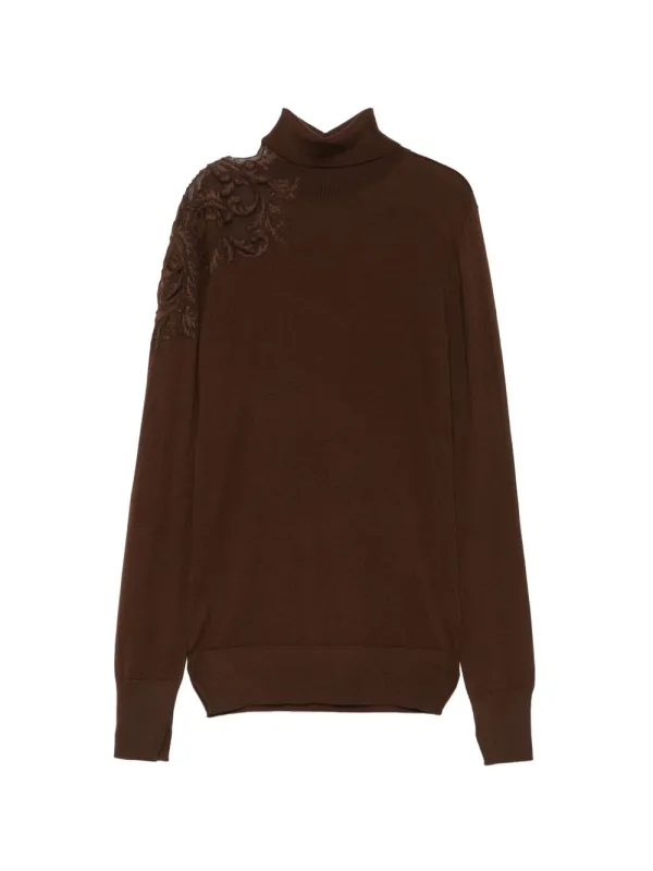 WOOL TURTLE-NECK SWEATER made by Ermanno Scervino