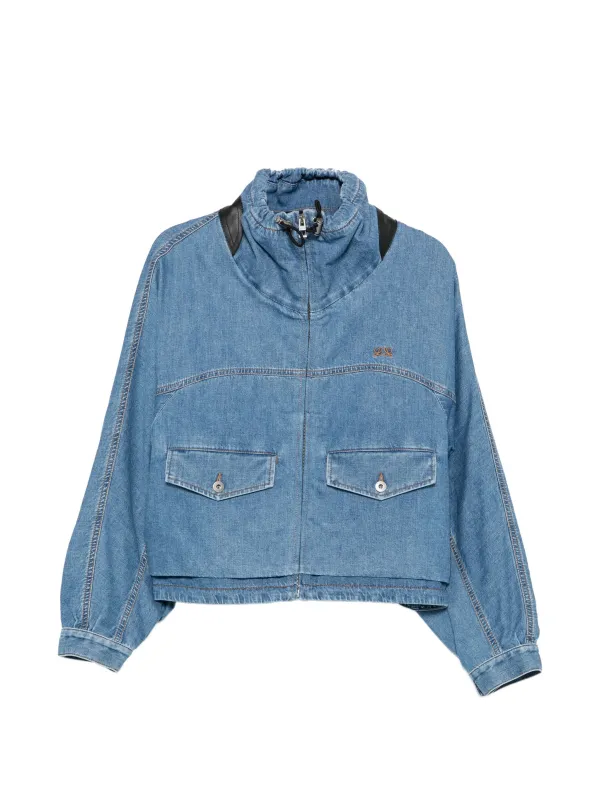 ANAGRAM-EMBROIDERED DENIM JACKET made by Loewe