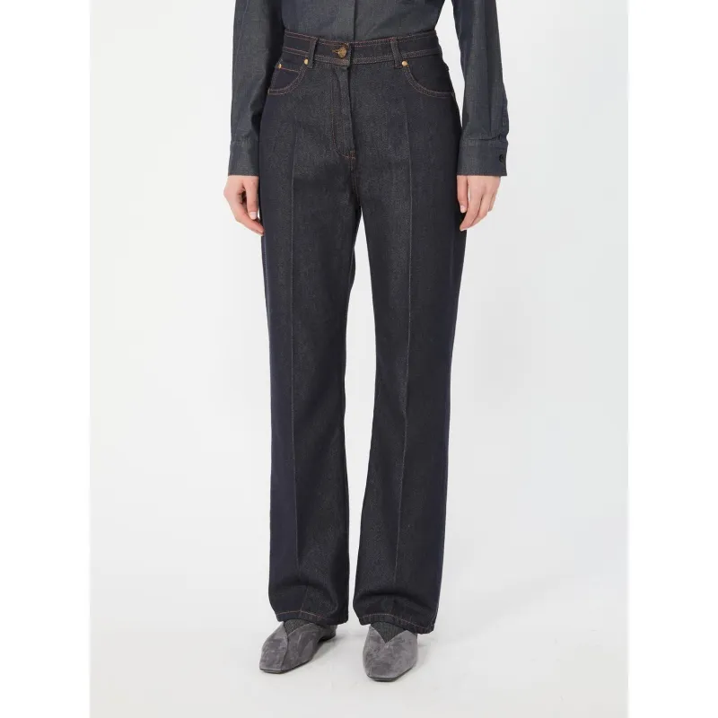 MXMABBONO TROUSER BLUE made by MaxMara