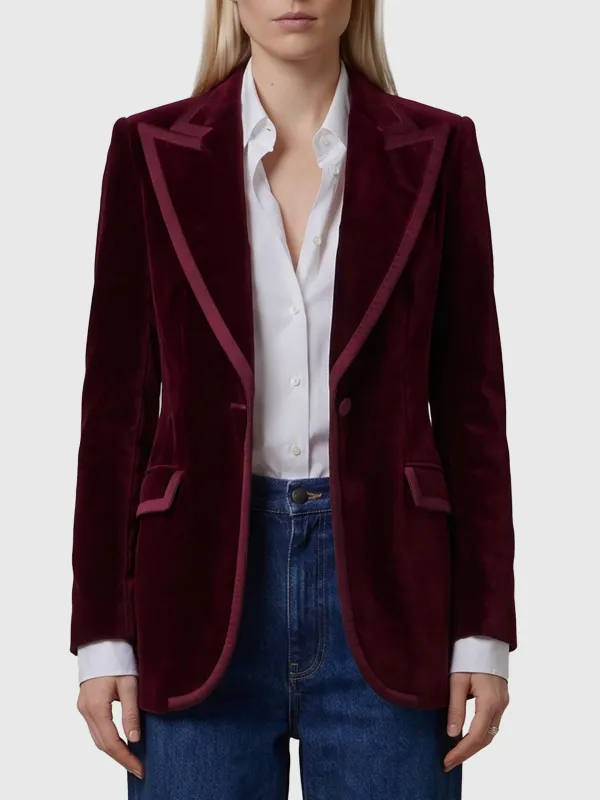 Single-breasted velvet jacket made by Dolce & Gabanna