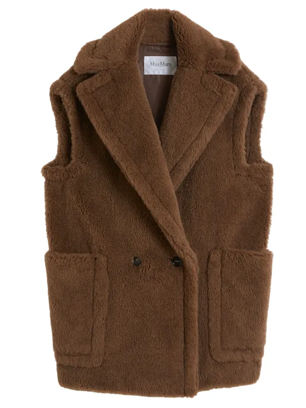 ALPACA AND WOOL TEDDY VEST made by MaxMara