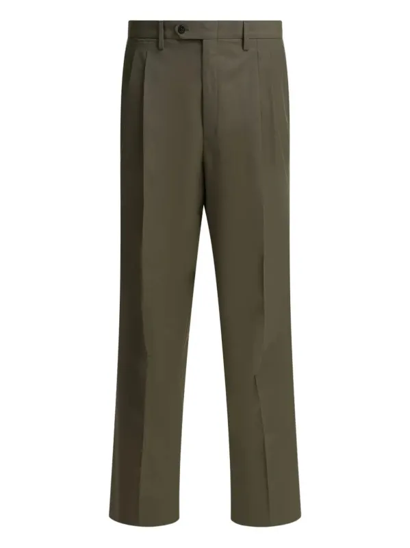 WIDE-LEG WOOL PANTS made by Prada