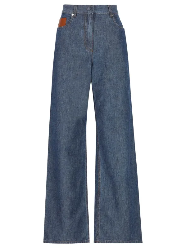 FF CHAMBRAY LONG JEANS made by Fendi