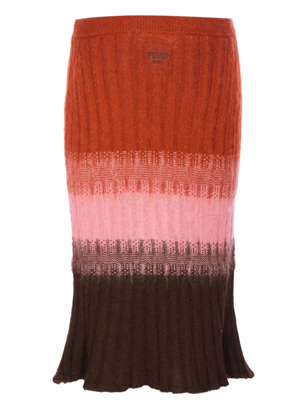 GRADIENT MOHAIR AND WOOL HIGH-WAISTED MIDI SKIRT sold by Lord & Taylor product image thumbnail 2