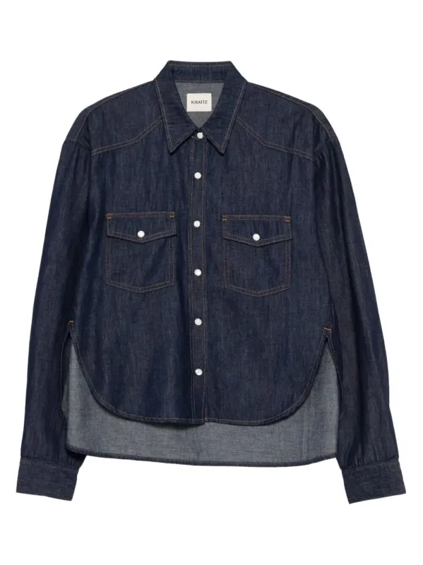 GRENON DENIM CROPPED SHIRT made by KHAITE