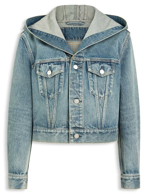 GIACCA IN DENIM CON CAPPUCCIO made by Alaia