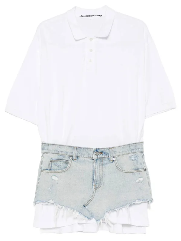 PRE-STYLED DENIM POLO DRESS made by Alexander Wang