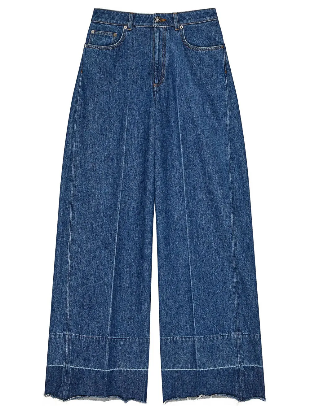 5 POCKETS WIDE-LEG JEANS sold by Lord & Taylor