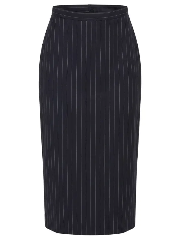 MIDI STRIPED WOOL SKIRT made by Givenchy