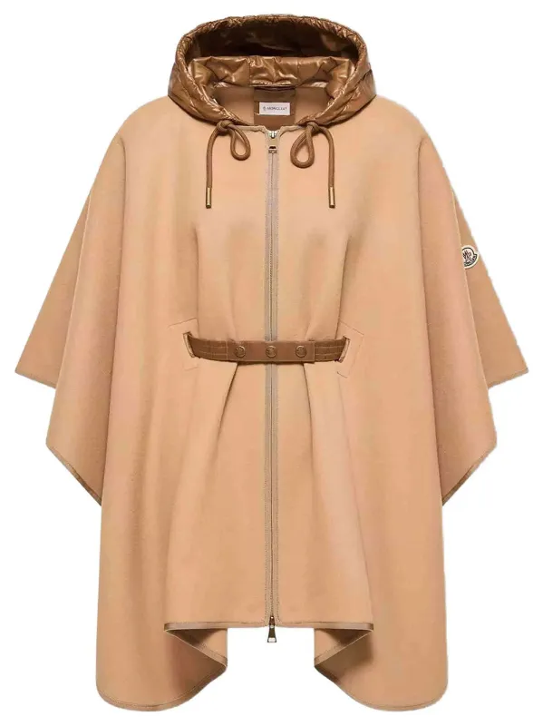 PADDED WOOL BLEND CAPE made by Moncler