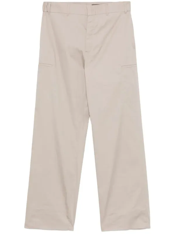 STRAIGHT-CUT CARGO COTTON TROUSERS made by Fendi