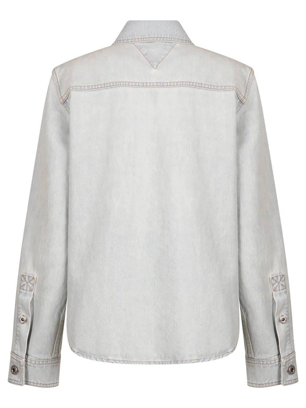 EXTRA BLEACHED DIRTY DENIM SHIRT sold by Lord & Taylor product image thumbnail 2