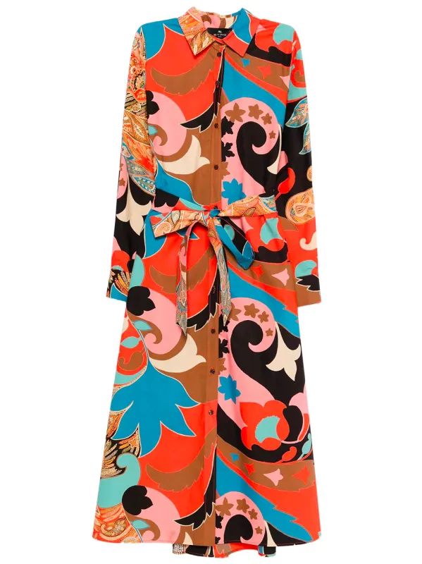 MIDI DRESS WITH BELT made by Etro