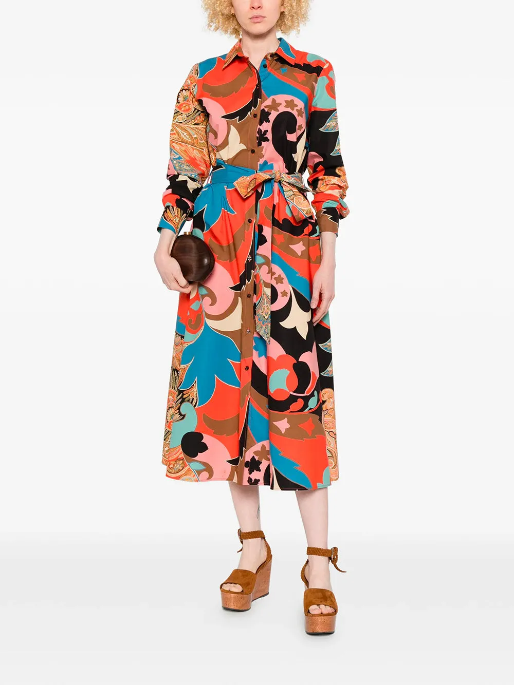 MIDI DRESS WITH BELT sold by Lord & Taylor product image thumbnail 2