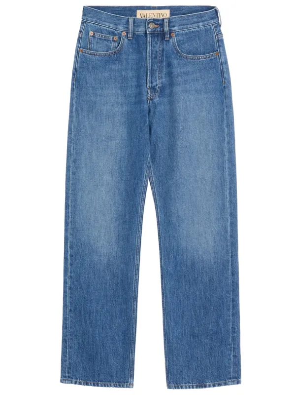 FIVE POCKETS FLARED JEANS made by Valentino Garavani
