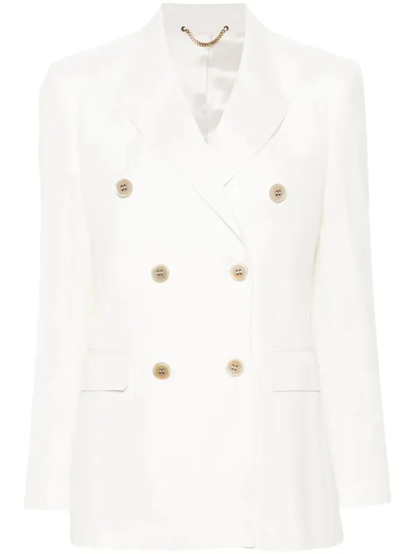DOUBLE-BREASTED WOOL BLEND BLAZER made by Golden Goose