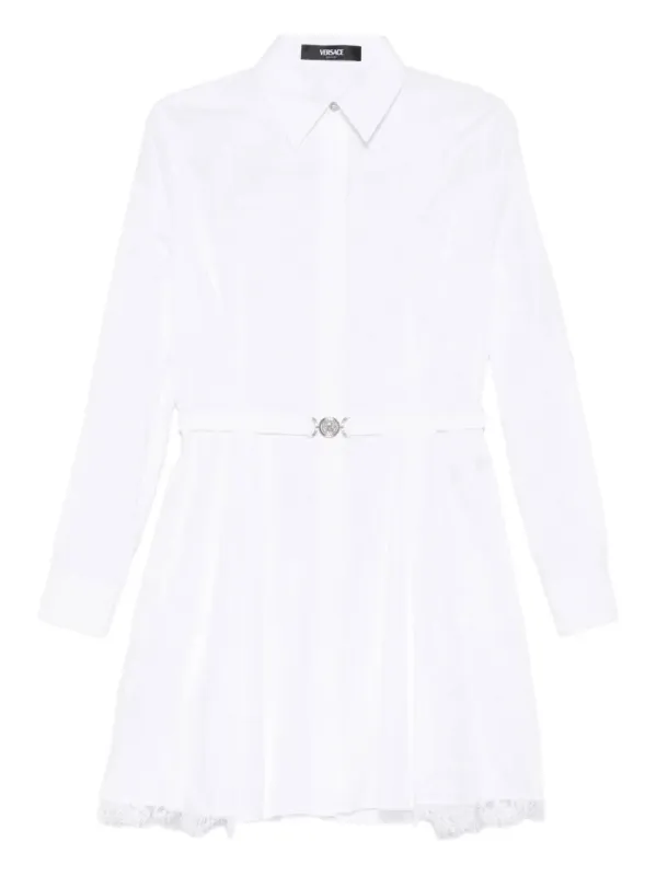 BELTED COTTON SHIRT DRESS made by Versace