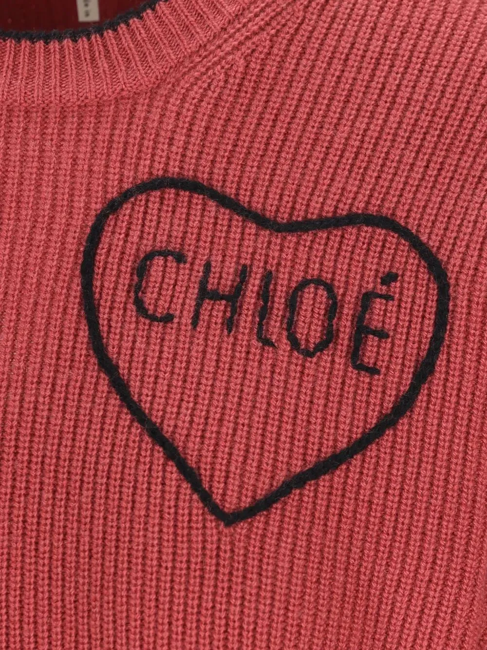 CROPPED FITTED WOOL KNIT LOGO SWEATER sold by Lord & Taylor product image thumbnail 4