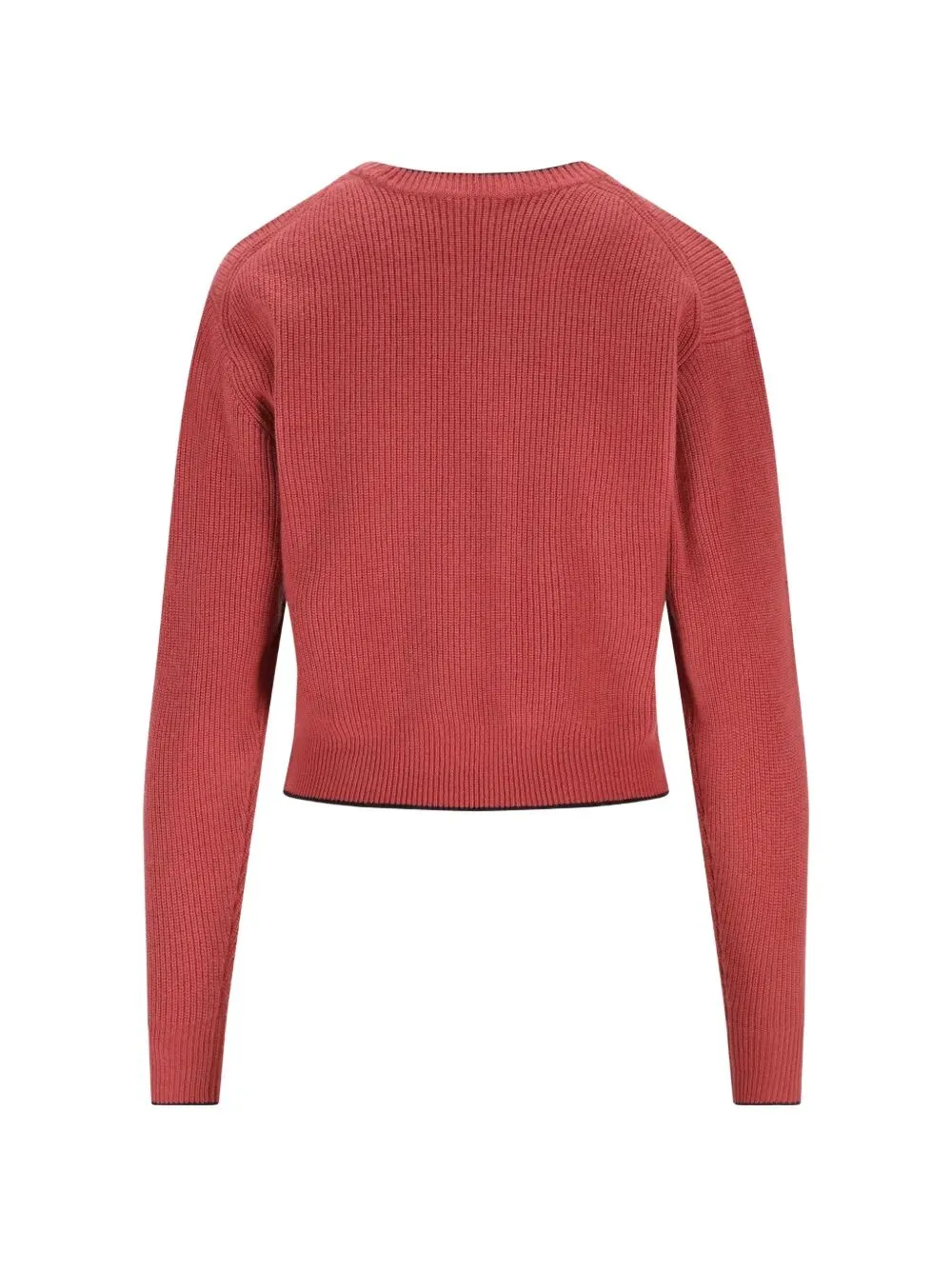 CROPPED FITTED WOOL KNIT LOGO SWEATER sold by Lord & Taylor product image thumbnail 2