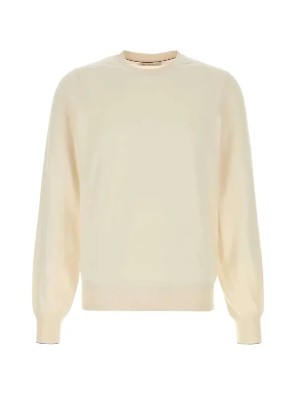 LIGHTWEIGHT COTTON CREWNECK SWEATER made by Brunello Cucinelli