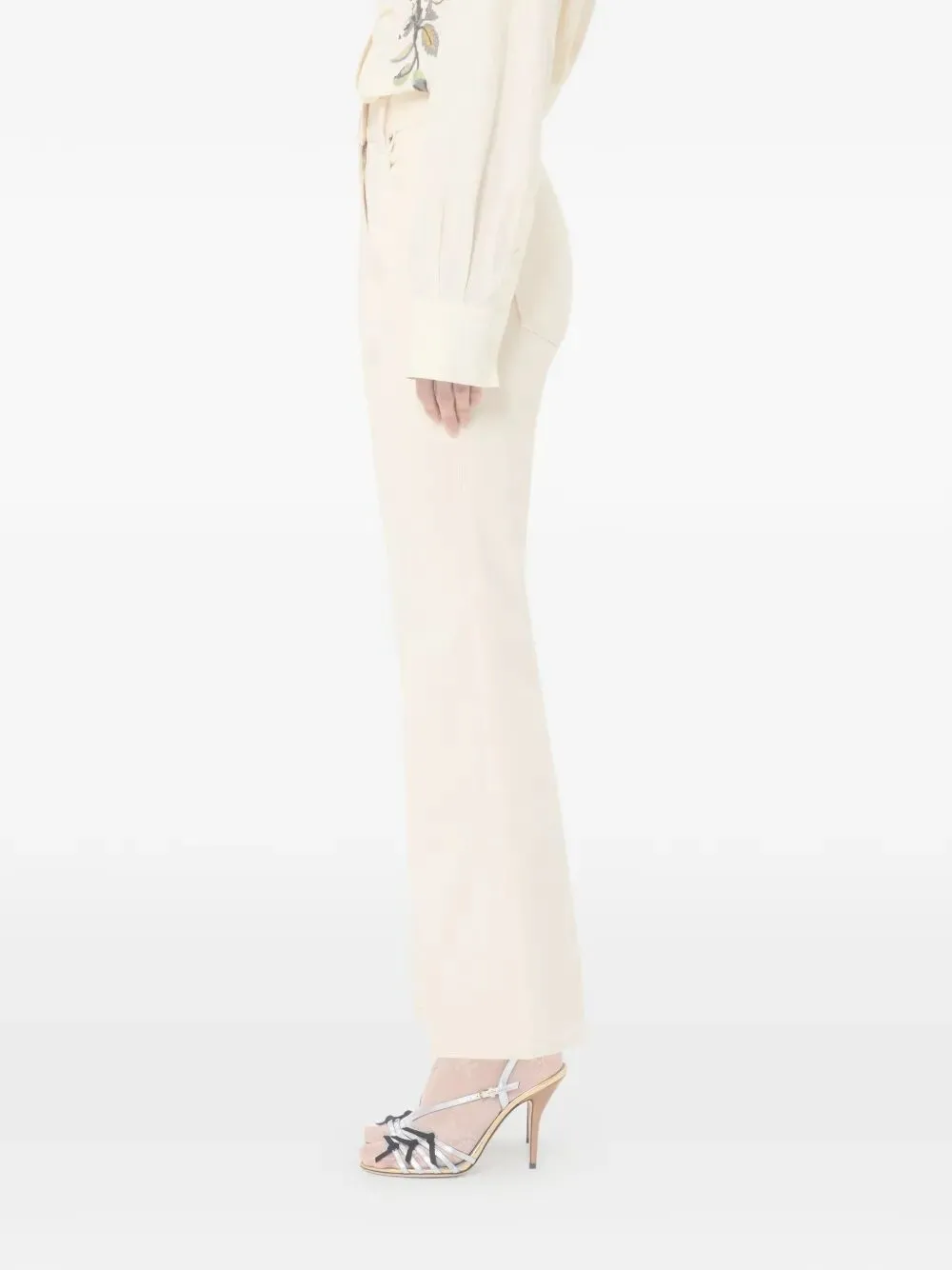 FLARED DENIM JEANS sold by Lord & Taylor product image thumbnail 5