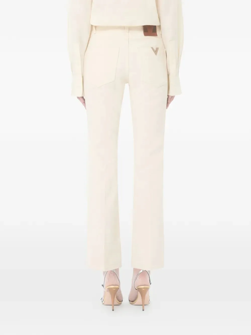 FLARED DENIM JEANS sold by Lord & Taylor product image thumbnail 3