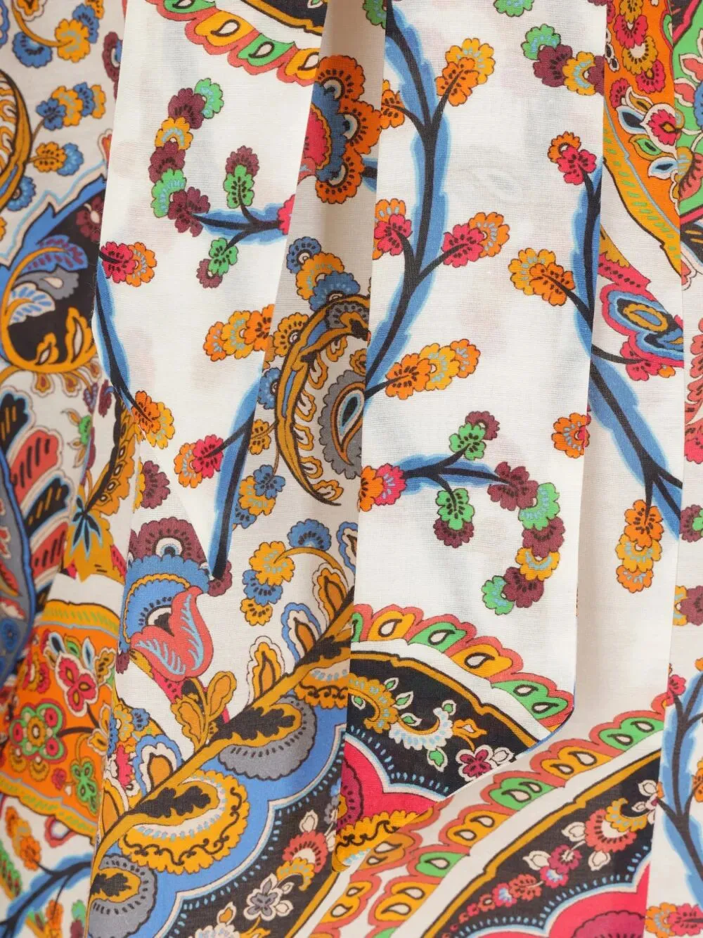 PAISLEY-PRINT TIE-NECK SILK BLEND BLOUSE sold by Lord & Taylor product image thumbnail 3