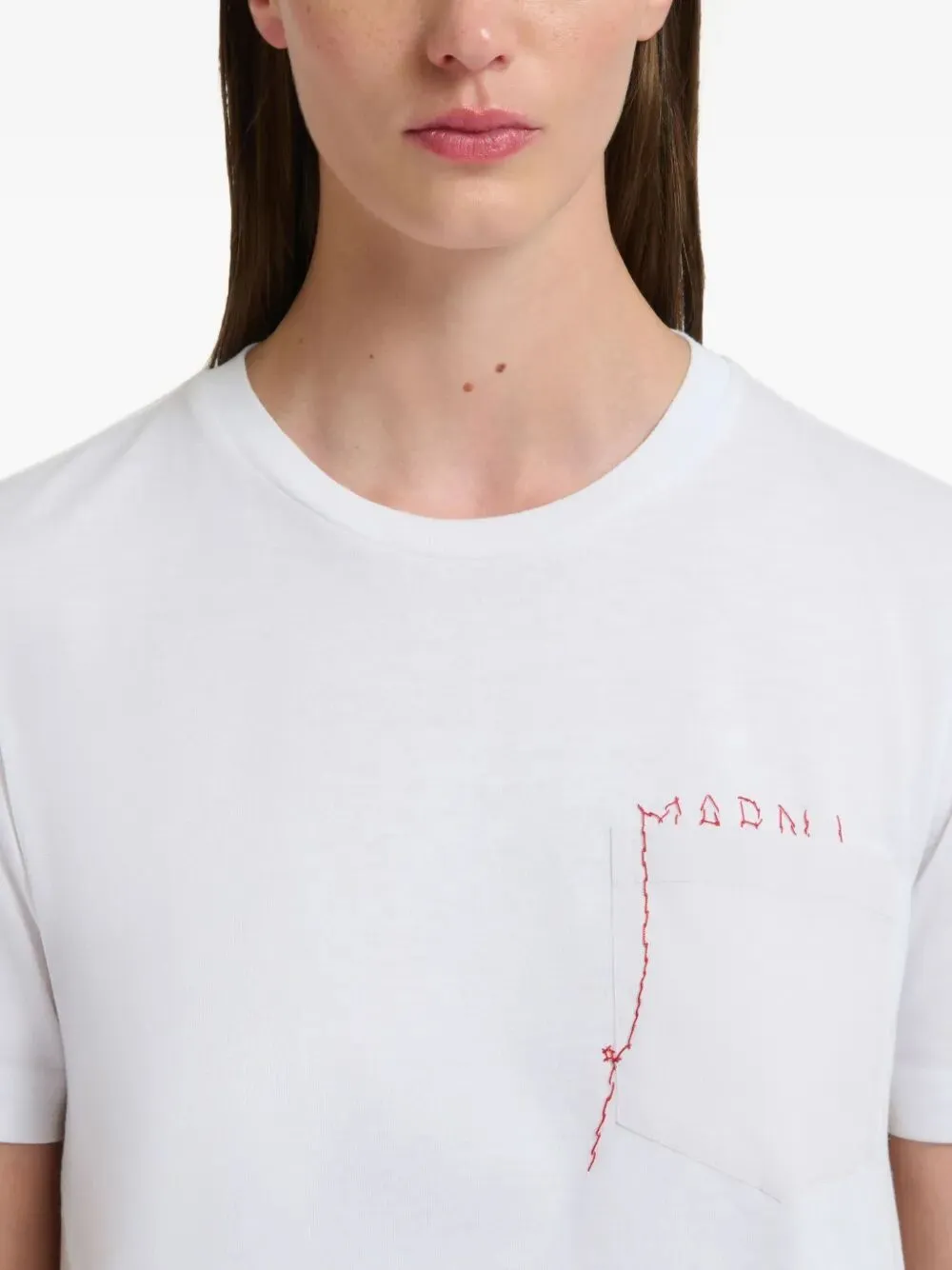 COTTON T-SHIRT WITH EMBROIDERED MARNI LOGO sold by Lord & Taylor product image thumbnail 4