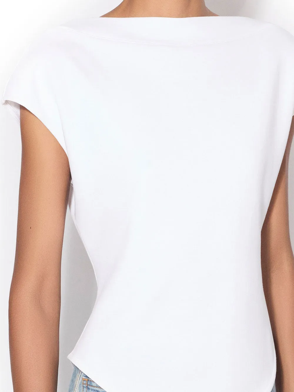 CAP COTTON FITTED T-SHIRT sold by Lord & Taylor product image thumbnail 4
