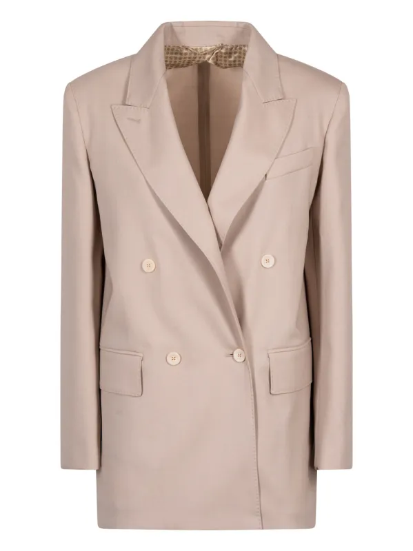 DOUBLE-BREASTED WOOL BLEND BLAZER made by MaxMara