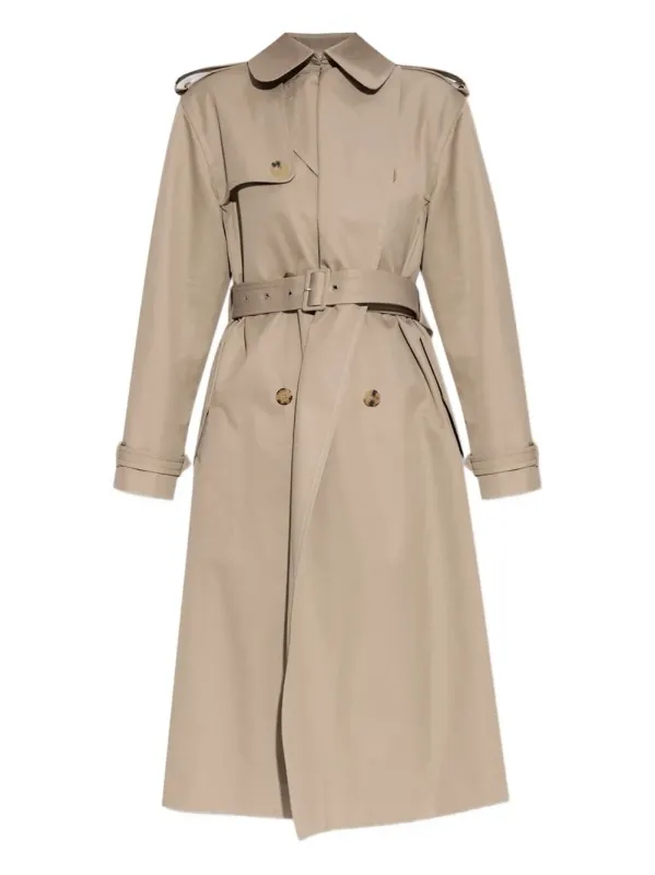 DOUBLE-BREASTED TRENCH COAT made by Alexander McQueen