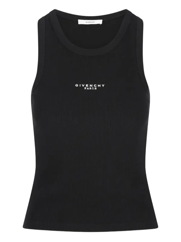 SLIM-FIT COTTON TANK TOP WITH GIVENCHY PARIS PRINT made by Givenchy